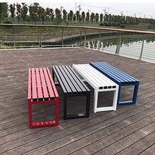 LXLH Panca da Giardino Panchina da Giardino a 3 posti panchina da terrazza da Giardino, sedie da Veranda Resistenti alle intemperie Senza Schienale, sedie a Sdraio da Balcone, Struttura in Legno