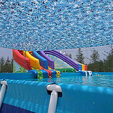 LAIGUI Decorazione del giardino Ombra della copertura della maglia tendalino parasole Camo Rete, camuffamento blu netto protezione solare Reti for coperture dell'automobile decorazioni Camping Spiaggi