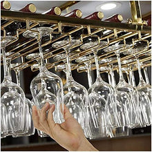 MFLASMF Stainless Steel Wine Glass Rack, Wine Cabinet, Simple Luxury Luxury Gold-Plated Can Be Customized Hanging Wine Rack Ceiling Wine Rack, Suitable for Bars And Restaurants,Single