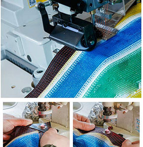 xiaoshuidi123 Panno Ombreggiante Tasso di Ombreggiatura del 85% Isolamento, Rete Solare in PE per Piante Verdi, Usato per Posto Auto Coperto/Impianto di Cantiere, Barre dei Colori (4×5m/13×16ft,A)