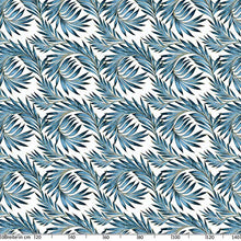 Anro - Tovaglia cerata lavabile, con foglie di palma, 200 x 140 cm, colore: oro e blu