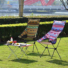 JIXIN Sedia da Campeggio Multicolor Picnic Beach Sedie con Schienale Pieghevole con Borsa per Il Trasporto Sedia Pieghevole Portatile da Esterno