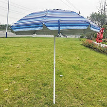 Outdoor 6 piedi 2 metri Beach Ombrello Beach Parasole Giardino Ombrello Sole Ombrello Tilting Stripes Parasole, Impermeabile Sunscreen Parasole ombrelloni per patio Piscina Prato ( Color : A )