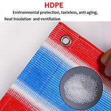 Colorful Reticolato Mesh Sunblock con Occhielli, Giardino Estivo Fiore Copertura della Maglia Piante, Il 95% Resistente ai Raggi UV (Size : 0.9mX2m)