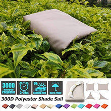 Jonist Tenda da Sole Vela Tenda da Sole Impermeabile 100% Poliestere [PES] Tenda da Sole Protezione da Giardino Patio Tenda da Piscina Tenda a Vela Tenda da Sole 15 Dimensioni (Colore: Cachi, Dimen