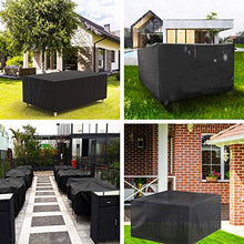 Unknow Copertura per mobili da giardino per esterni, copertura per mobili da giardino Oxford 210d, copertura protettiva per tavolo e sedia da giardino, antipolvere, impermeabile, antivento, anti-UV