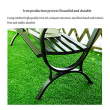 Sedie da parco Panchine doppie per esterni, panchine da terrazza in ferro battuto con braccioli, decorazioni per famiglie, panchine da parco per il tempo libero, per portici / parchi / cortili