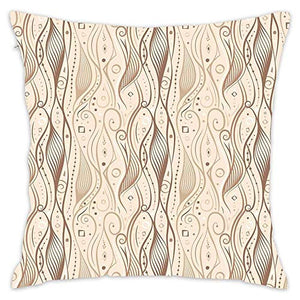 N\A Federa per Cuscino Taupe Essence Curve, Federa per Cuscino per Cuscini Patio Garden Picnic Decor Indoor Outdoor