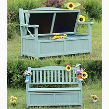 Panche da Giardino in Legno massello con gavoni, Panca da Giardino con braccioli e Schienale, Mobile Contenitore per sedie da Giardino per Esterno, Adatto per Prato, Veranda