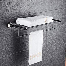 SWNN Bathroom Shelves Portasciugamani Antico Nero Scaffale Portasciugamani in Porcellana Blu E Bianca Mensola Bagno Retro Europeo in Rame Completo Mensola Portasciugamani