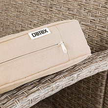 Deuba Set Mobili da Giardino Polyrattan Poltrone Panca tavolino Lounge Patio Salottino Esterno Beige