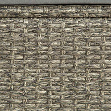 Outsunny Set 3 Pezzi Mobili da Giardino con 2 Divani con Cuscini e 1 Tavolo in Rattan PE, Salotto da Esterno Grigio-Nero