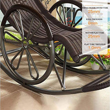 GAXQFEI Sedia in rattan di vimini, PE Rattan Mobili da giardino Mobili Divano Sedia Tessitura W/Poggiapide Lettini Sun Porches Patio Sedile a dondolo, A,C.