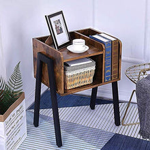 HYM Tavolino da Comodino Impilabile dell'Alto Comodino Elegante con unità di Stoccaggio Verticale Comodino in Legno