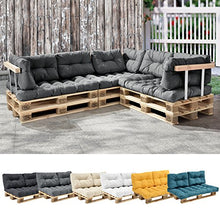 [en.casa] 1x Cuscino Sedile per Divano Paletta Euro [Grigio Chiaro] Cuscini per Palette Supporto in/Outdoor mobili Imbottiti