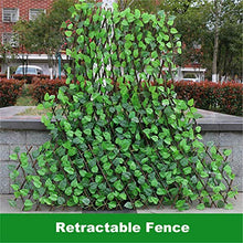 herommy Recinzione del Giardino di Foglia di Edera Artificiale, Piante Finte Appeso Vite in Espansione del Salice Traliccio con Foglie Retractive Pianta Artificiale Pianta Artificiale Recinzione