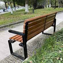 Panchina da Giardino Panchina da Esterno,Struttura In Ghisa E Sedili In Legno Massello Anticorrosivo Panchine da Terrazza,Con Schienale E Bracciolo Balcone Per Il Tempo Libero Panchina del Parco