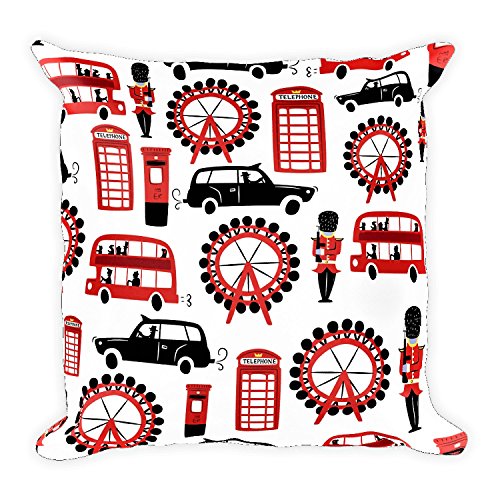 Timddlers & nippers Cuscino quadrato | Cuscino decorativo | Design multiplo (Londra)