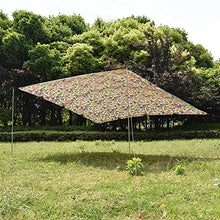 Fdit Teloni Impermeabili per Tende da Campeggio, teloni Esterni per Tende con Protezione UV, Tenda da Sole da Giardino, Parasole, Amaca, Pioggia, Tenda da Giardino, Camouflage 400 x 300 cm