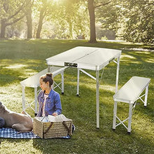 HANYF Tavolo da Picnic All'aperto Pieghevole, Tuta da Sedie Scrivania Portatile, Mobili Computer Ultra Leggero Alluminio Alpinnico Tavolo da Picnic,B