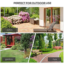 giordano shop Dondolo 2 Posti da Giardino 190x130x192 cm in Legno Sedile Imbottito Bianco Crema