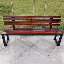 GaoF Panchina da Giardino per terrazza all'aperto panchina per Il Tempo Libero, 2-3 posti in Legno massello da Giardino, Sedia da Veranda Resistente alle intemperie con