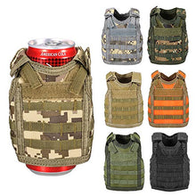 Festnight Gilet tattico di Birra Militare Molle Mini Bottiglia di Bevande in Miniatura può Raffreddare Holder Sleeve