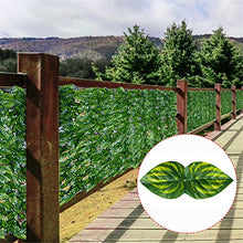 Foglia Artificiale Pannelli , Rullo Filtrante Per Recinzione Da Giardino Con Foglie Artificiali Anti-sbiadimento Ultravioletto Per Proteggere La Privacy. Cortile Terrazza Recinzione Artificiale Muro A