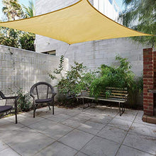 ZHAO Tenda da sole impermeabile per tende parasole da giardino, terrazza Au enanlagen e attività th? - beige 4x6,5 m (colore: beige, dimensioni: 5 x 5 m)