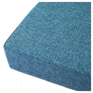 bandezid Cuscino per panche Base Lungo e Comodo per sedili di panchine Giardino Balcone Terrazza Tinta Unita Varie Dimensioni-Indigo 200x30x10cm(79x12x4in)