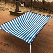 Incatramata Parasole Sail, Tenda da sole Baldacchino, tendalino parasole, protezione solare, Sole Vela, Auto Parasole Tenda da sole, Rettangolo,, UV Block Patio Canopy nel colore crema (Colore: Blu, D