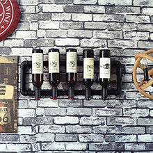 MoDi Wine Rack Retro Style Industriale Tubo di Acqua A Parete Vino Rack