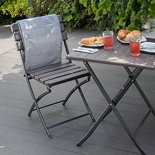 Vanage VG-4864 Set Sedie, Plastica HDPE, Marrone, 55 x 46 x 81 cm, 2 unità