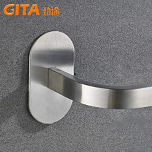 ZXW Portasciugamani da Bagno Senza Chiodi Portasciugamani Ad Asta Singola in Acciaio Inox 304 Portasciugamani a Perforazione Gratuita 35cm
