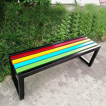 DCCYZ-YJ Sedia for Esterni da Giardino Sedia a 3 posti all'aperto Patio Garden Bench Portico di sede della Sedia con Telaio in Acciaio Costruzione Solida (Size : L100CM*W37CM*H45CM)
