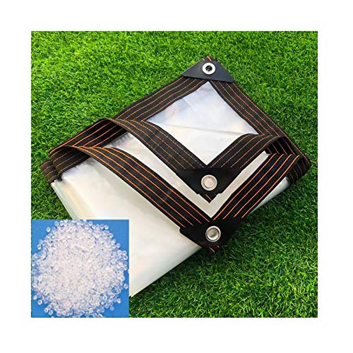 SHIJINHAO Telo Impermeabile Esterno Copertura In Tela Cerata Resistente Impermeabile Con Occhielli Per Mobili Da Giardino, Conigliera, Trampolino, Legno, Auto, Campeggio O Giardinaggio 100 G / ㎡ Spess