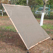 GZHENH Rete Parasole,Balcone Terrazza Rete Ombreggiante Protezione Solare Crittografia Traspirante Telo Ombreggiante da Giardino può Sopportare 50 kg, 31 Dimensioni (Color : Brown, Size : 2x1m)