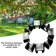 Zihui 1pcs Clip per Mobili in Vimini per Esterno Patio Clip per Divani Componibili Clip per Mobili in Rattan Connettori Sezionali per Allineamento Sedie