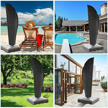 FORMIZON Coperture per Ombrelloni - Oxford 210D Parasole da Giardino Copertura, 280cm Fodera Protettiva per Ombrellone Impermeabile Copertura con Asta Telescopica con Cordicella in Basso, Nero