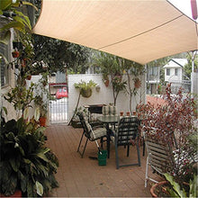 dDanke, tenda parasole rettangolare per patio e giardino, disponibile nelle dimensioni di 3 x 2 m e 4 x 3 m, di colore beige