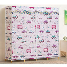 Guardaroba semplice Free-standing armadio in legno for l'abbigliamento Rack150x43x164cm Heavy Duty vestiti armadio di vestiti armadio rack dell'organizzatore di immagazzinaggio dell'organizzatore di e