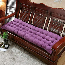 Cuscino per panca da esterni, 2 o 3 posti, spessore per sedia da giardino, morbido, per panca in legno (viola, 48 x 150 cm)