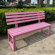 Panchina da Giardino per Esterno, Sedia con Seduta in Metallo e Veranda Panca con Schienale, Panca da Giardino Piazza Portico Percorso Cortile Prato Decor Sedia per 2-3 Persone