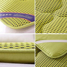 Futon Pieghevole Tatami Traspirante, Design a Rete 4D Materasso Da Pavimento Giapponese Morbido Materassino Per Tutte Le Stagioni Pieghevole Antiscivolo,Green-150 * 200cm