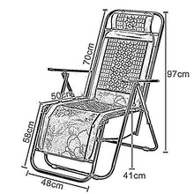 MXueei - Materassino estivo in bambù, pieghevole in mahjong per Siesta pigro, ufficio, portatile, da spiaggia, pesca, marrone B