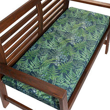 Celina Digby® - Cuscino impermeabile per panca da giardino a 2 posti, con imbottitura in schiuma morbida (114 x 47 x 6 cm), colore: Verde felce