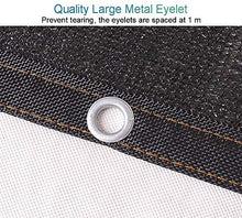 Telo Ombreggiante, Schermo Nero del recinto di segretezza del Panno del'ombra, Tessuto di Maglia Commerciale all'aperto Resistente del'ombra con Gromment, Blocco UV del 95% (Size : 5m x 10m)