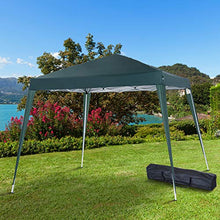 Outsunny Gazebo Pieghevole da Giardino 3x3m Struttura in Acciaio, Corde Antivento e Sacca di Trasporto, Verde