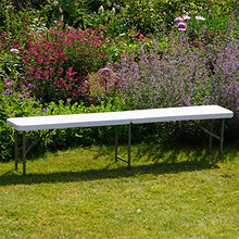 Harbour Housewares Panca da Picnic Pieghevole per 4 Persone - per Giardino e Campeggio - Peso Massimo 250 kg - plastica - 1,8 m - Confezione da 2