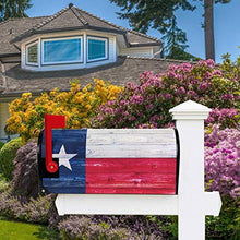 Bandiera Americana Lo Stato Texas Cassetta delle Poste in Legno Copre Magnetica Giardino Cantiere Casa Decor Dimensioni Standard 53,3 cm x 45,7 cm